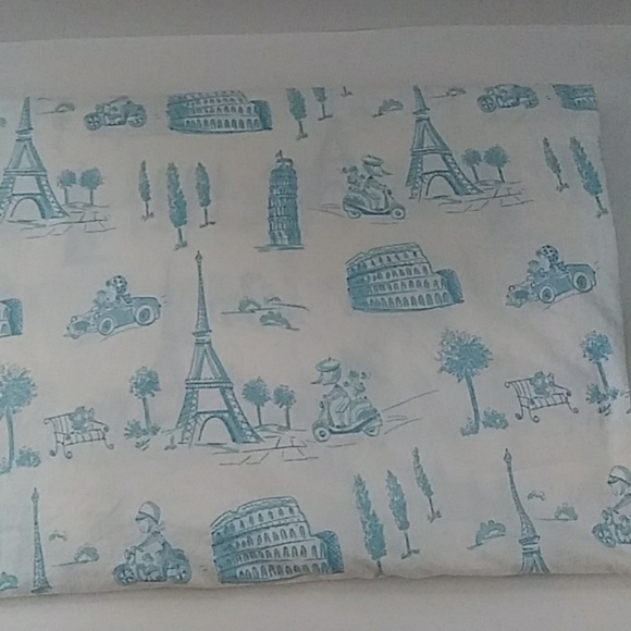 Pottery Barn Kids Bedding Priscilla Blue Flat Twin Sheet Poshmark